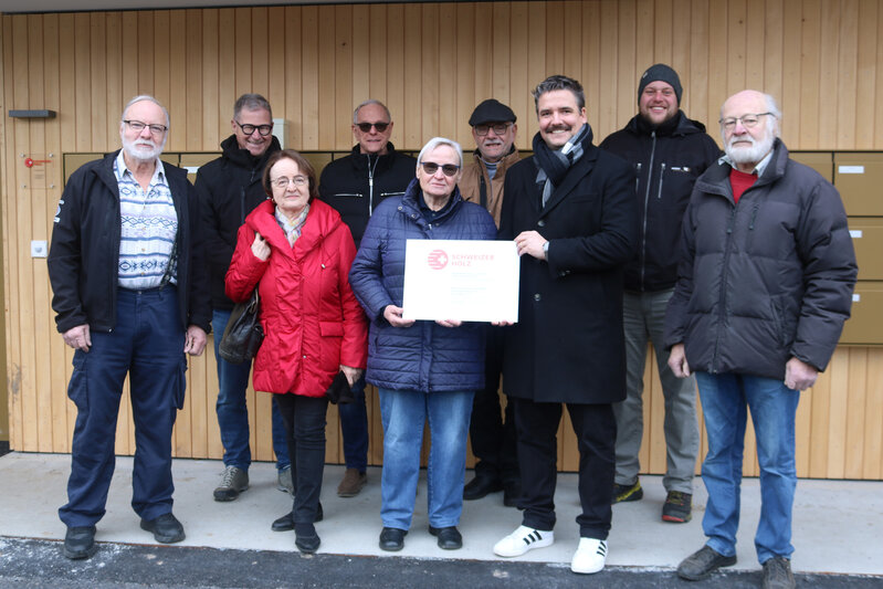 Schweighofpark AG in Kriens ausgezeichnet mit dem Label Schweizer Holz