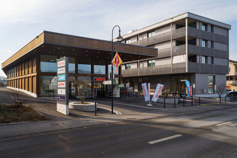 Neubau Überbauung Schmittenhof mit Migros-Verkaufsladen in Dagmersellen